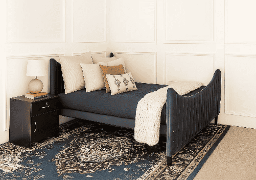 Drake Upholstered Bed and Mattress 6" Combo (Grey)